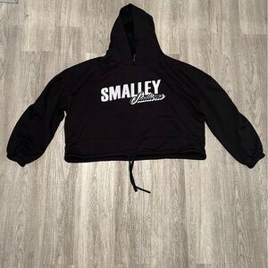 Smalley oversized crop top hoodie